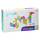 Magnetische bouwset knikkerbaan - 61dlg. - afbeelding 1