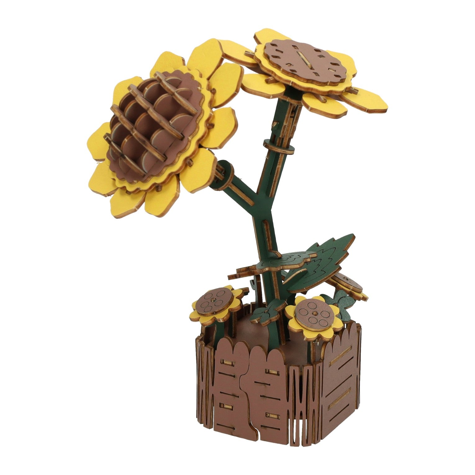 Lobbes speelgoed bv lobbes houten bouwpakket zonnebloemen 3d - creatief speelgoed 121dlg.
