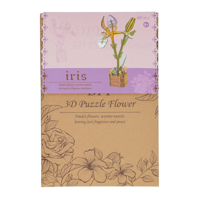 Lobbes speelgoed bv houten 3d bouwpakket iris - 60dlg.