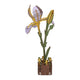 Lobbes speelgoed bv lobbes houten bouwpakket 3d iris bloemen 60-delig knutselset.