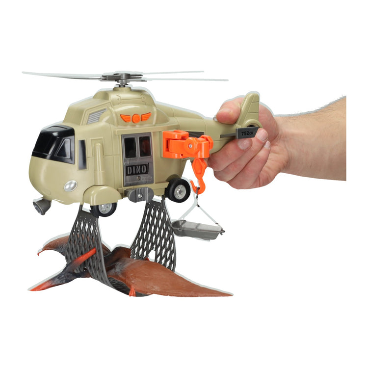 Helicopter met dinosaurus - incl. licht en geluid
