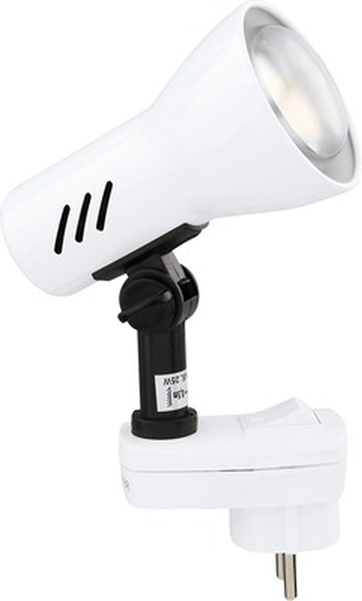 Briloner pilo - stekkerlamp - wandlamp met schakelaar - stopcontactlampen 1 licht - stekkerspot - on off - draaibaar - e14 fitting