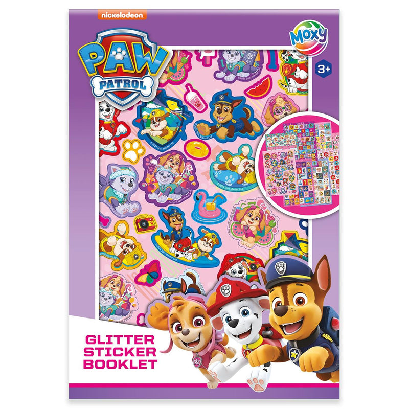 Moxy paw patrol glitter stickerboek - a5