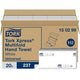 Sanitaire gevouwen handdoeken tork h2 xpress universal multifold naturel