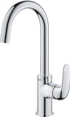 Grohe quickfix swift eengreepsmengkraan met draaibare uitloop en pop-up waste set - l-size - energie- en waterbesparend - chroom