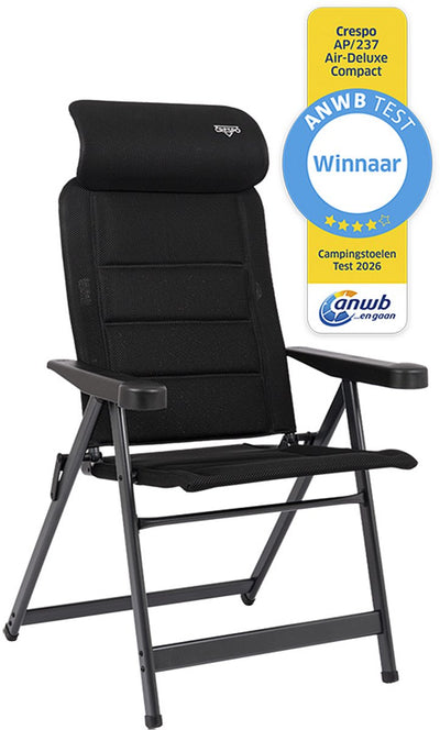 Crespo - standenstoel - m - ap 237 - air-deluxe - compact - zwart