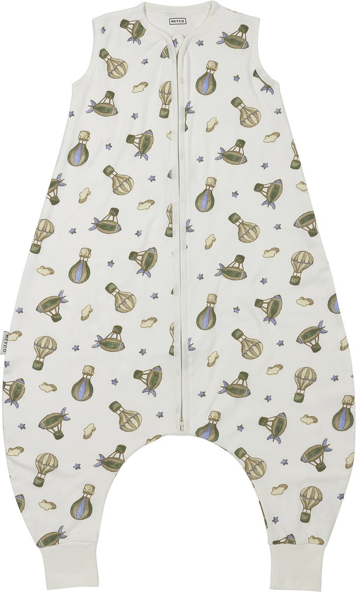 Meyco baby air balloons baby zomer slaapoverall jumper - multicolour - 80cm - 0.5 tog