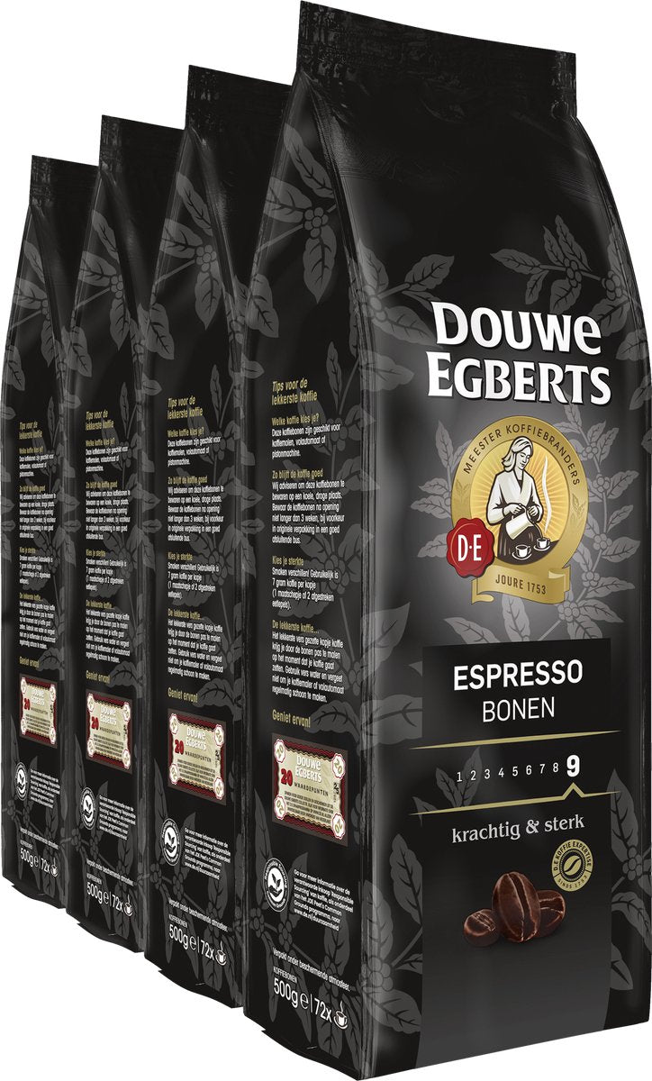 Douwe egberts espresso koffiebonen - 4 x 500 gram