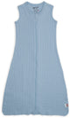 Lodger hopper - hydrofiele slaapzak baby - blauw - 0.3 tog - 80cm - biologisch katoen - zomerslaapzak babyslaapzak