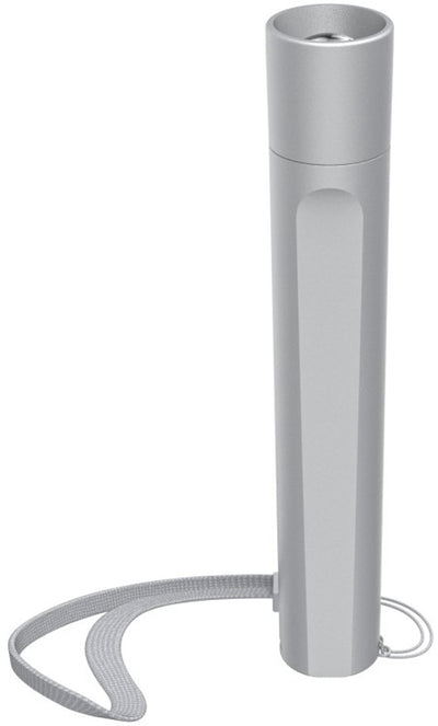 Hama zaklamp - fl120 - 120lm - incl. 2x aa batterijen - alumimium - 3 standen - zilver
