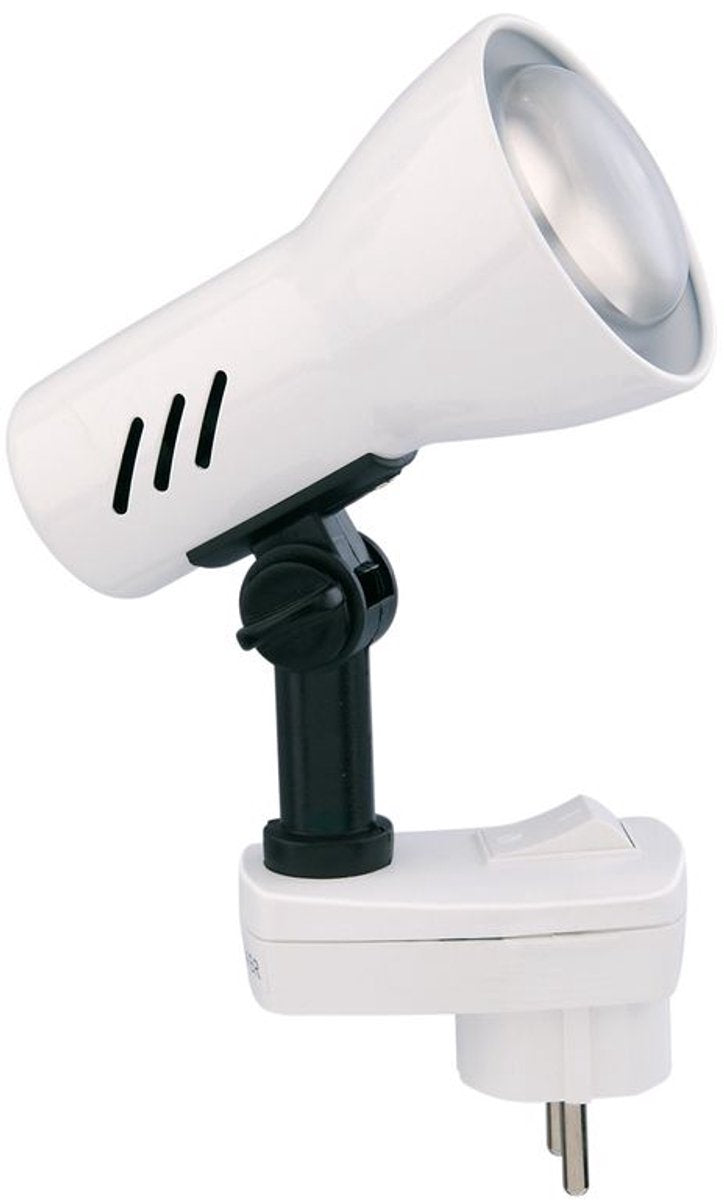 Briloner pilo - stekkerlamp - wandlamp met schakelaar - stopcontactlampen 1 licht - stekkerspot - on off - draaibaar - e14 fitting