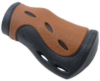 Pro grip handvat ergonomisch-gel kort-model zwart bruin (per stuk)