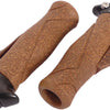 Fietsgreep met ergonomisch handvat 130mm, Dura kurk en aluminium, zwart bruin, 34mm dikte, 235g