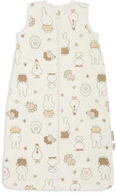 Jollein slaapzak baby mouwloos 110cm - jersey - miffy family farm