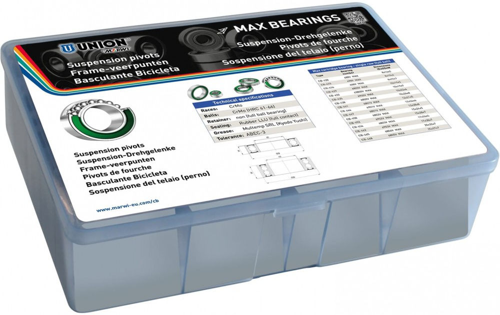 Marwi union kogellager ball bearing union workshop box 2pcs. each