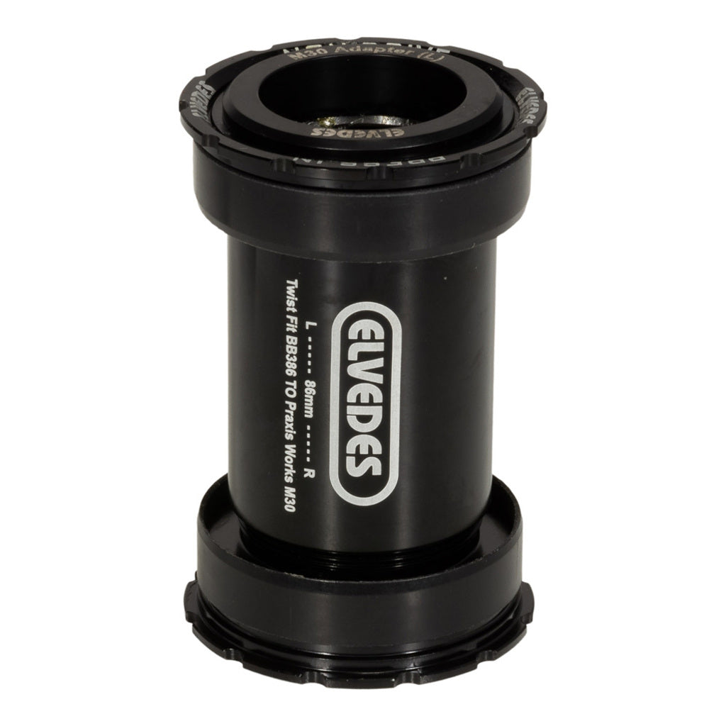 Twist fit trapas Elvedes voor BB386 Praxis road MTB 46 x 86 mm