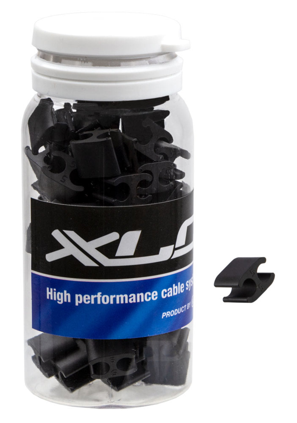 Xlc kabed duo kabelclip pvc 5.0 5.0mm zw pot a 50