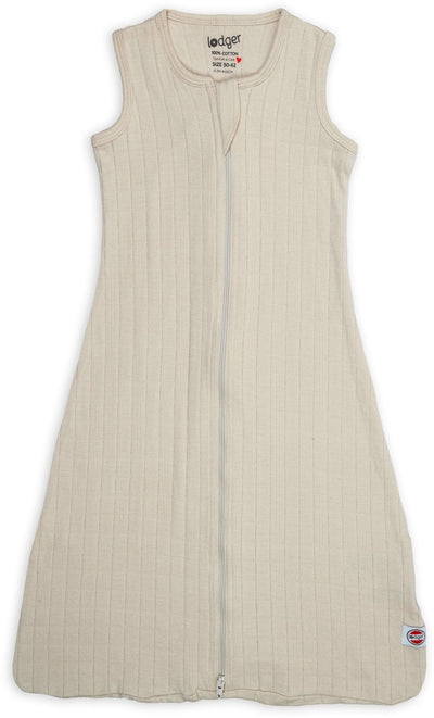 Lodger hopper - hydrofiele slaapzak baby - creme - 0.3 tog - 62cm - biologisch katoen - zomerslaapzak babyslaapzak