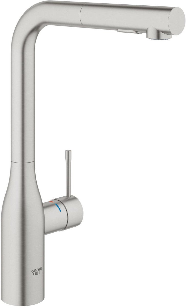 Grohe essence new keukenkraan - uittrekbare handdouche - rvs - 30270dc0