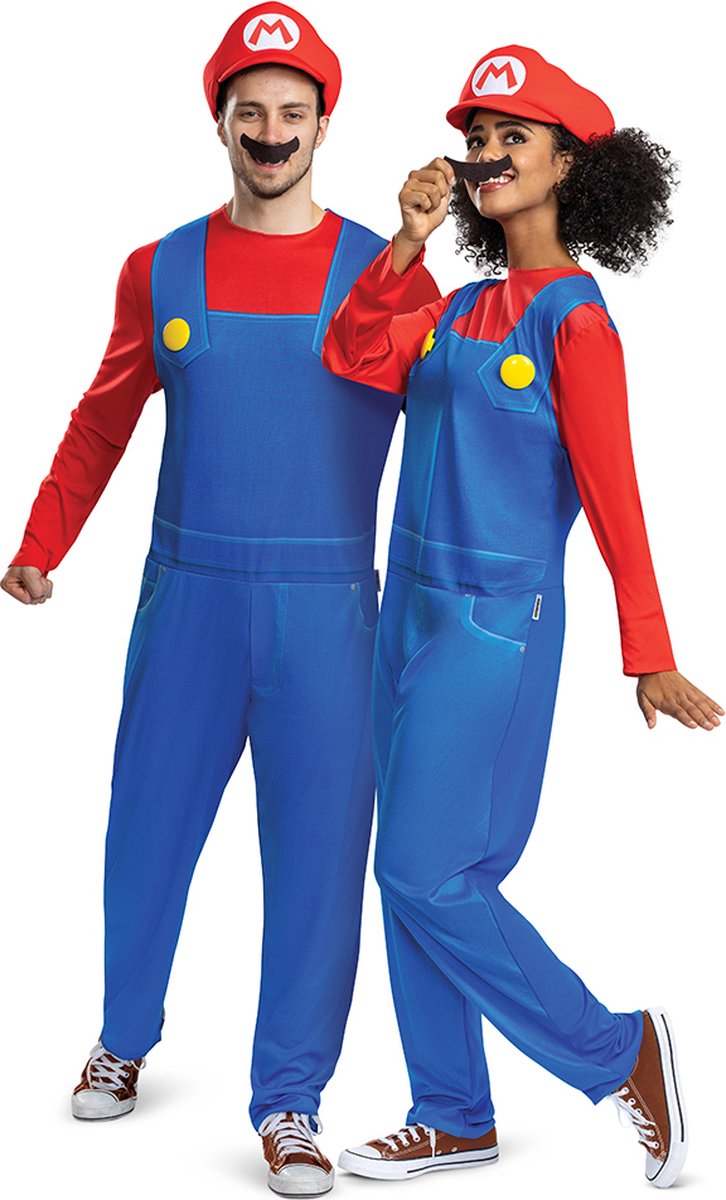Disguise nintendo - super mario bros, mario elevated kostuum classic volwassenen, maat xs s