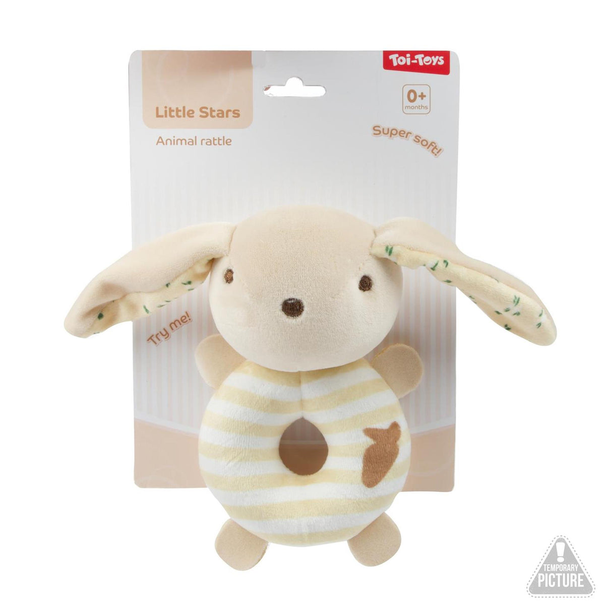 Toi-toys little stars baby dierenrammelaar -soft- 3ass