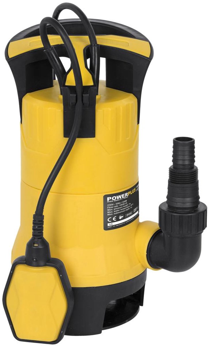 Powerplus elektrische waterpomp powxg9513 - dompelpomp van 550 w, maximale temperatuur van 35 °c en doorstroom van 10500 l hour, tuingereedschap