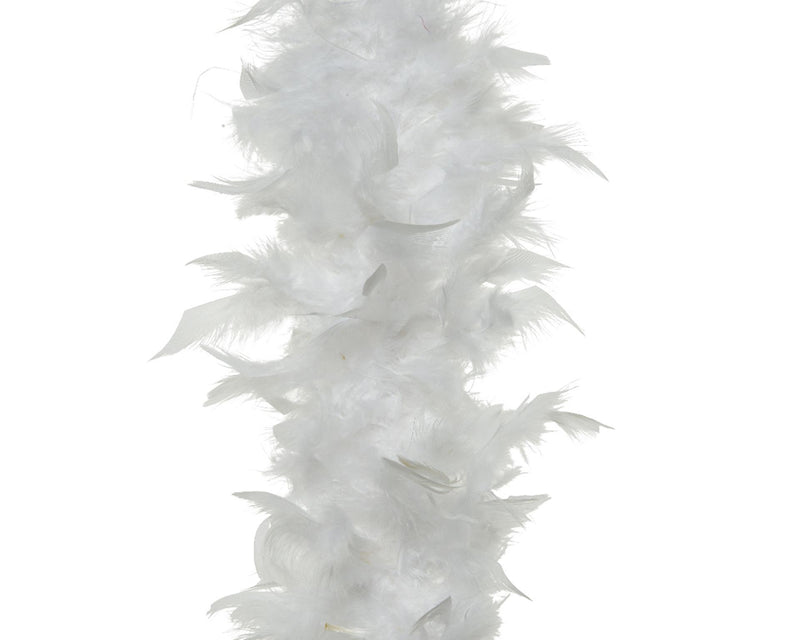 Decoris boa veer wit ø15x150cm