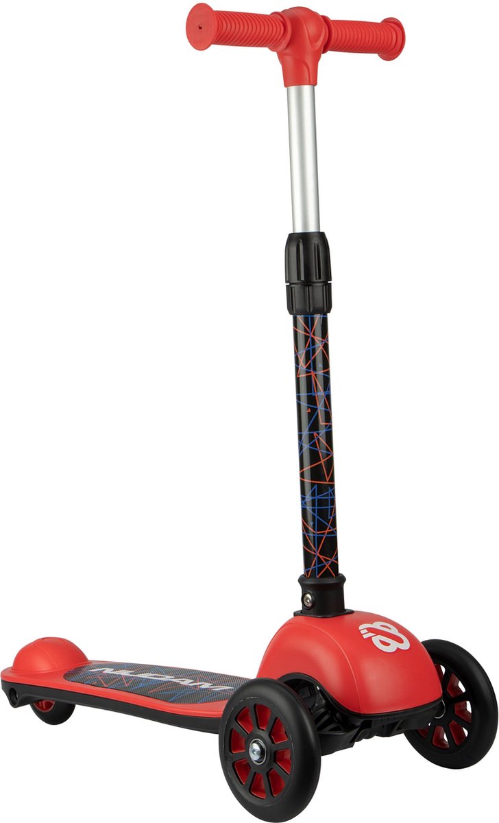 Nijdam tri-scooter - fire rider - rood zwart