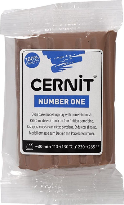 Creativ company cernit boetseerklei taupe, 56 gram