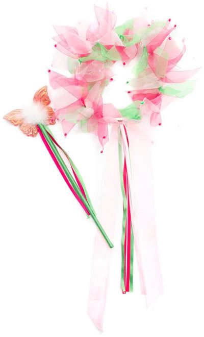 Little adventures - springtime fairy halo toverstaf one size