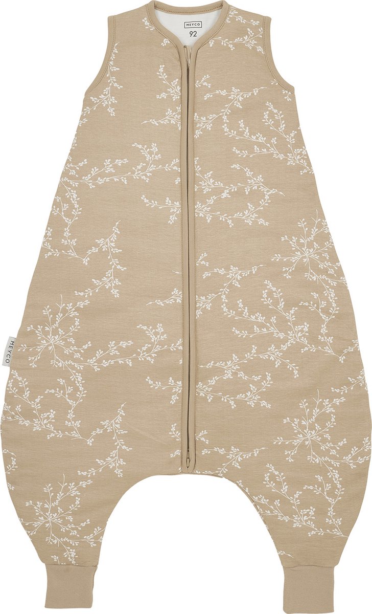 Meyco baby branches baby winter slaapoverall jumper - sand - 92cm - 2.0 tog
