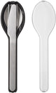 Mepal - ellipse bestekset 3-delig - mes. vork en lepel - rvs - nordic black