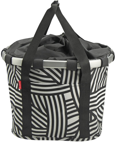 Klickfix rixen kaul shoppertas bikebasket shop.bag r k bikebasket zebra