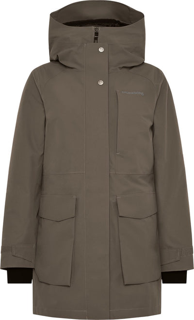 Didriksons harriet wns parka dames outdoorjas - mocha brown
