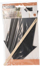 Koopman krijtbord pijl op stok houten schoolbord 50cm decoratie.