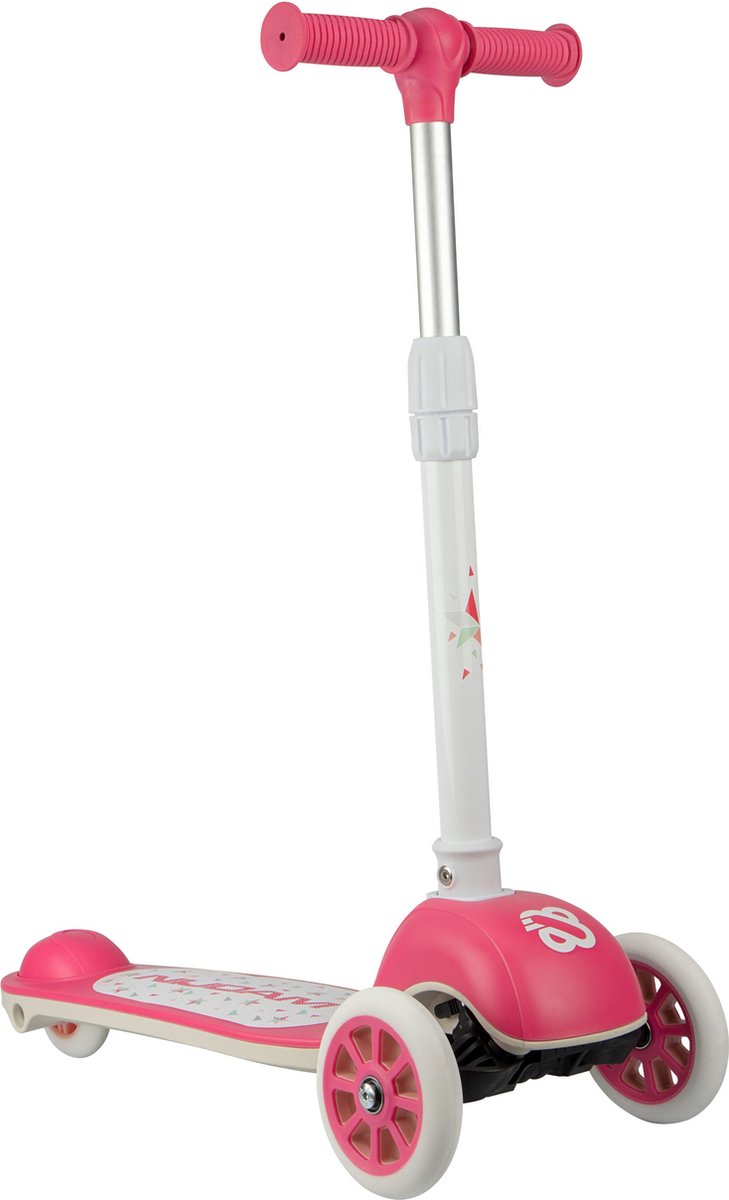Nijdam tri-scooter - dream rider - roze wit