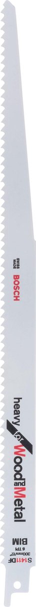 Bosch reciprozaagblad bimetaal - s 1411 df heavy for wood and metal