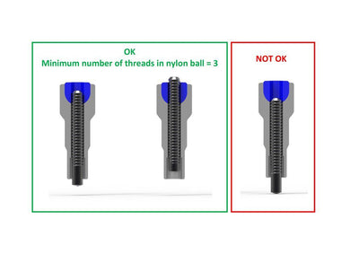 Alpina Spaaknippel met ronde kop 14G 15.0mm 4 Fg 2.3 ABS messing zilver (144 stuks)