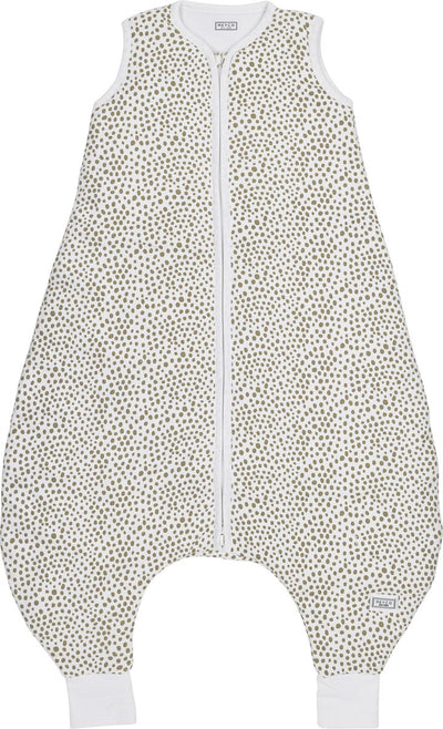 Meyco baby cheetah baby winter slaapoverall jumper - taupe - 80cm - 2.0 tog