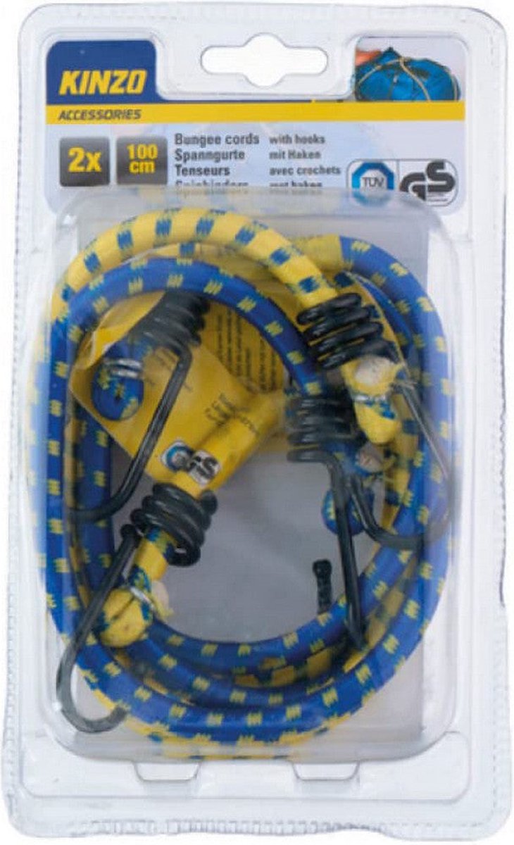 Kinzo snelbinder auto 100 cm ø 8 mm (2 stuks)