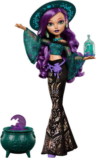 Monster high moonspell magic van - willow thorne modepop - nature witch met accessoires