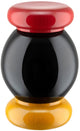 Alessi pepermolen bol twergi - es18 - zwart - door ettore sotsass