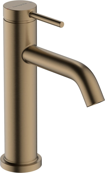 Hansgrohe tecturis s - wastafelkraan - ééngreeps bediening - zonder waste - 110mm maat - brushed bronze