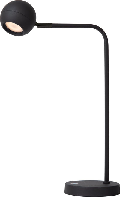 Lucide comet - oplaadbare bureaulamp - accu batterij - led 3 stepdim - 1x3w 2700k - zwart