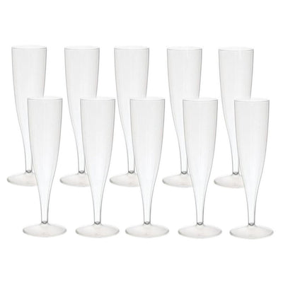 Duni crystallo champagneglazen 13.5 cl 10 stuks transparant