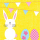 Duni servetten bunny eggs 3-laags 33x33