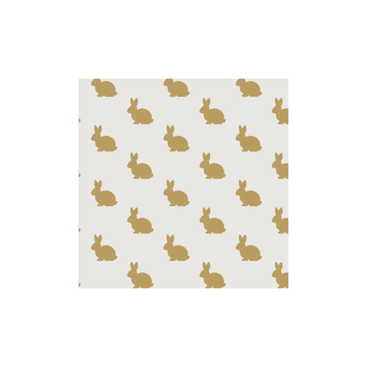 Duni servetten golden bunny 3-laags tissue 24x24cm