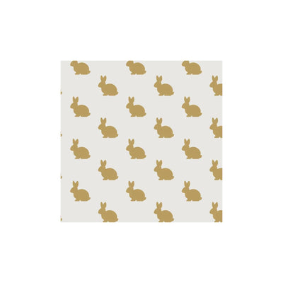 Duni servetten golden bunny 3-laags tissue 24x24cm