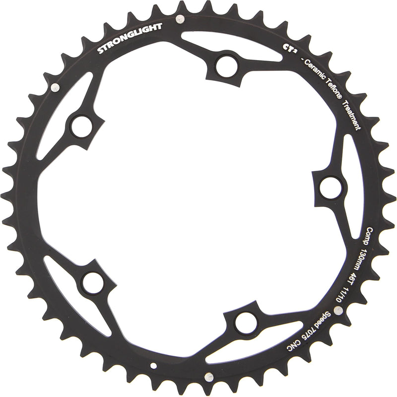 Stronglight kettenblatt ct2 chain ring strongl.ct2 46t alu black
