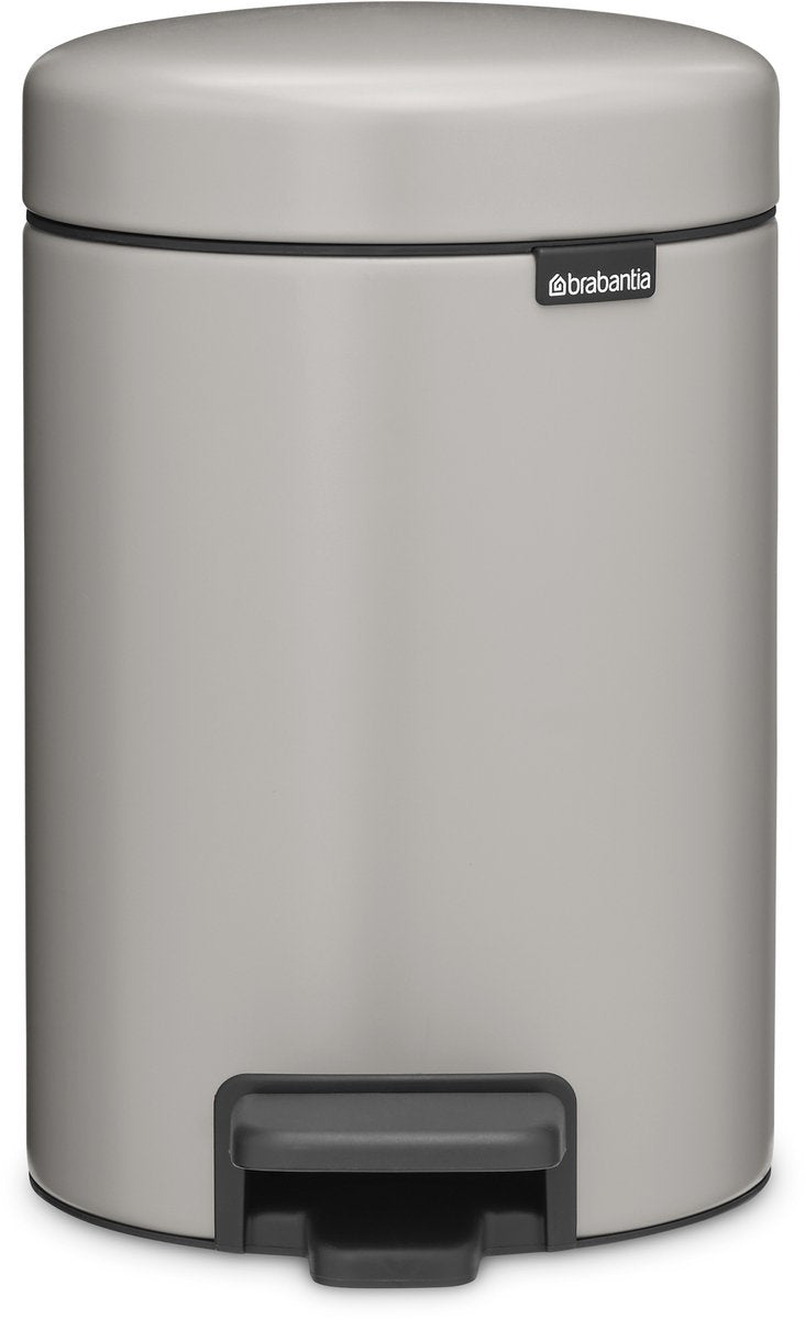 Brabantia newicon prullenbak - 3 liter badkamer - soft grey